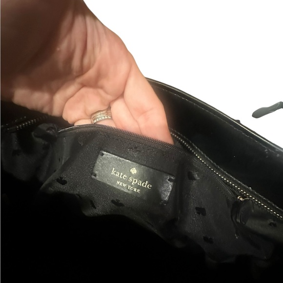 Kate Spade New York Marlee Black Tote with Pink Butterfly Accent - Picture 10 of 17